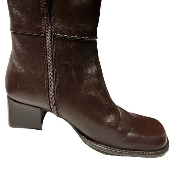 Easy Spirit Women's Size 6 1/2M Heeled Ankle Boots Brown - Picture 2 of 9